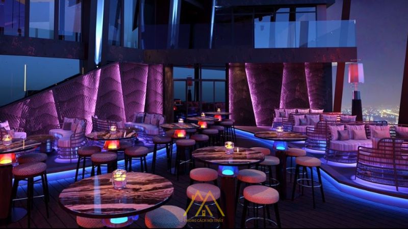 Chill Skybar là một trong những địa điểm nổi bật với thiết kế hiện đại và sang trọng