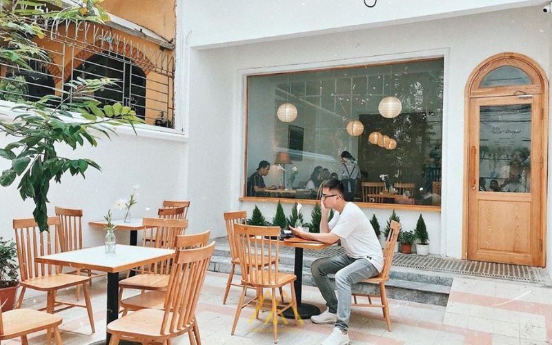 Thiết kế quán cafe phong cách hiện đại kết hợp với Hàn Quốc 