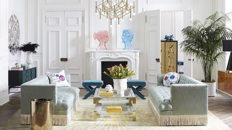 Không gian sống mang phong cách thiết kế củaJonathan Adler