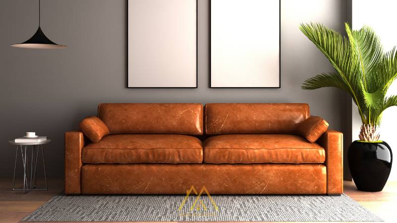 Các loại chất liệu sofa bằng da giả không kém phần sang trọng