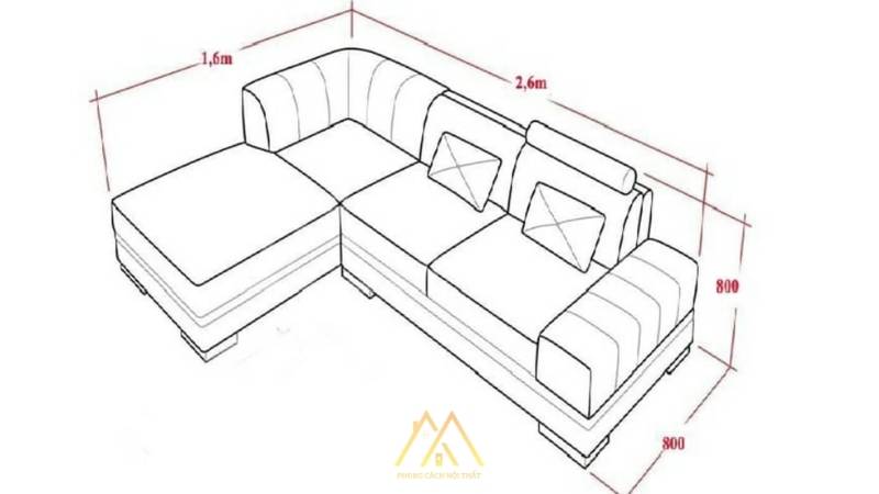 Ghế sofa L là lựa chọn giúp tối ưu không gian và che khuyết điểm hiệu quả