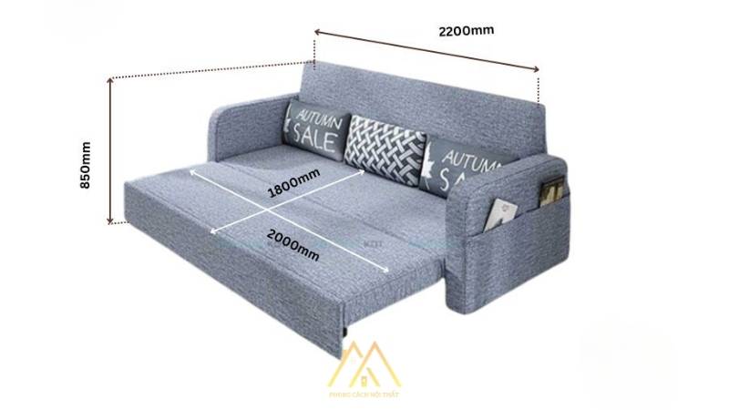 Kích thước ghế sofa giường chuẩn