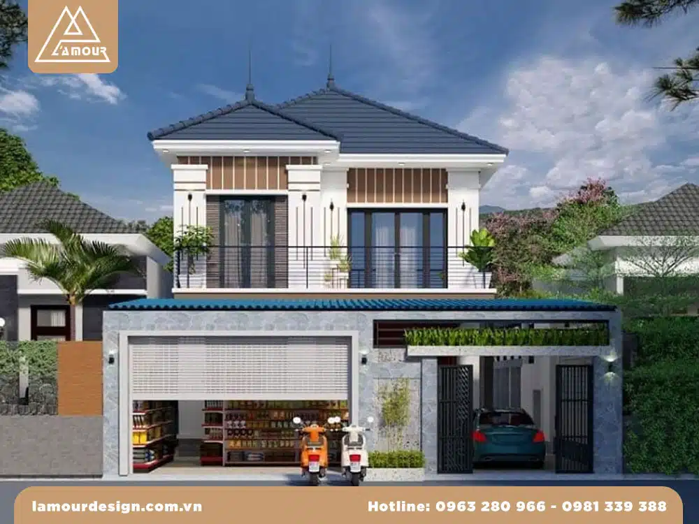 Tham khảo L’amour Design mẫu nhà phố mặt tiền 10 - 15m kết hợp kinh doanh 3 image